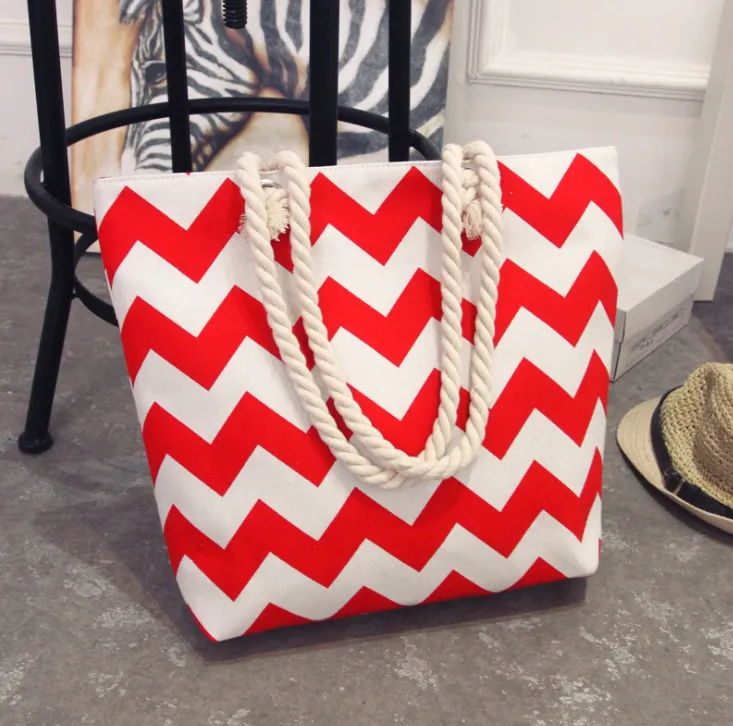 Women's Large Capacity Coloured Canvas Tote Bag